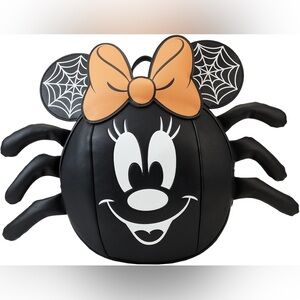 Like New Loungefly Disney Minnie Mouse Spider Mini Backpack Glow in the Dark Bag